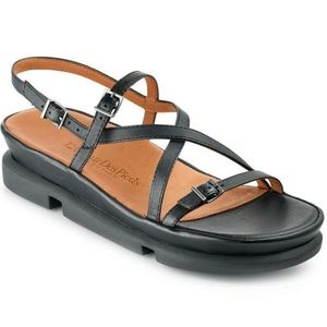 L'Amour Des Pieds Black Verdun Strappy Sandal 9.5